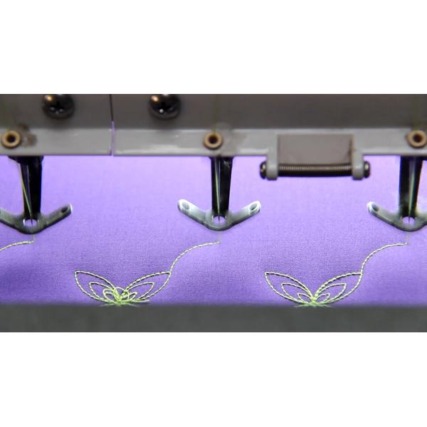 High Capacity Industrial Embroidery Machines 34 Heads 300 G/M2 Quilting Thickness