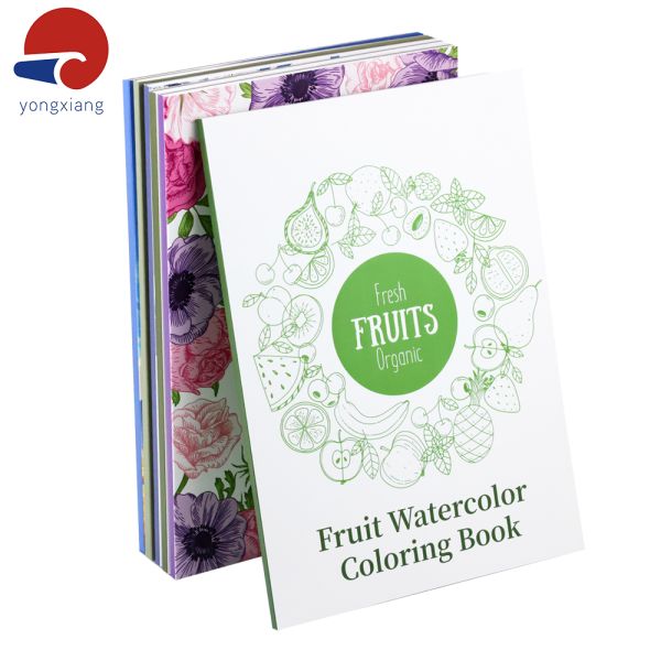 Film Lamination Coloring Book Printing OEM Adults Coloring Books