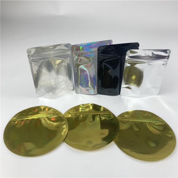 круг Mylar Hologram 3.5g форменный кладет изготовленную на заказ напечатанную упаковку в мешки молнии круга