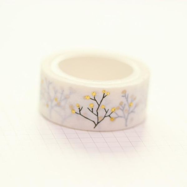 High Quality Custom Gold for Washi Tape Stickers Water Activated Adhesive 10mm