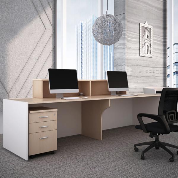 Деревянный современный приёмный столик Салонная мебель Салон красоты Приемный стол