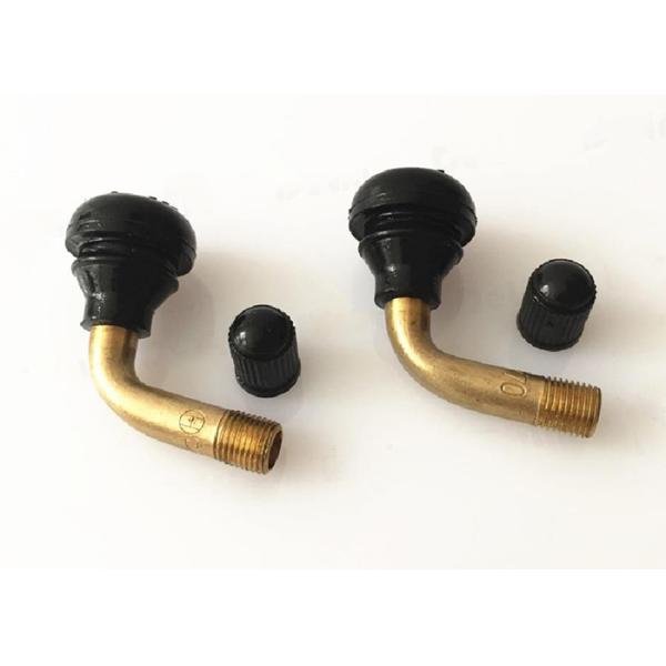 PVR70 Bend 90° Motorcycle Tire Valve EPDM Rubber And Premium Aluminum Stems