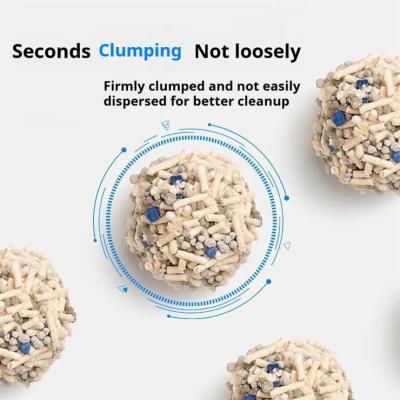 Deodorizing Tofu Bentonite Mixed Cat Litter Custom Logo Fast Absorption Particles