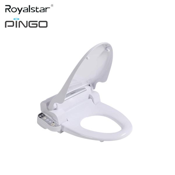 Soft Close Intelligent Heated Toilet Seat Cover Thermal Storage Type Auto Power Saving