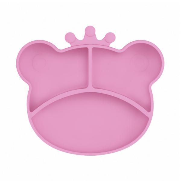 Newborn Silicone Suction Plate Set Bear Shape Feeding Baby Set With Spoon