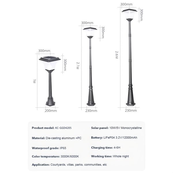 Easy-Install Solar LED Garden Lights Energy-Saving Outdoor Lighting with IP65 Waterproof for Home Garden
