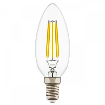 O Ce RoHS 150lm/W de poupança de energia 2200K C37 E26 conduziu o bulbo do filamento