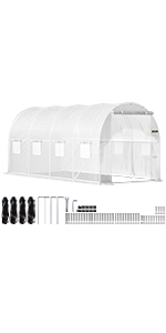 Heavy-Duty Poly Balcony Large Walk In Tunnel Plastic Greenhouse Tent For Winter Indoor Garden Winter PVC Mini