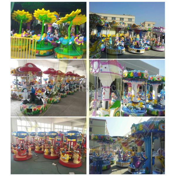Hansel  carousel toy Guangzhou coin operated kiddie rides carousel for sale