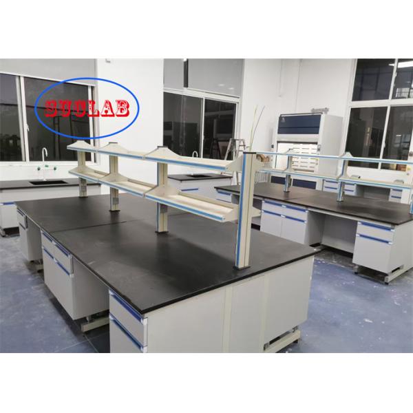 Multiple Cabinet Steel Chemistry Lab Workbench Laboratory Workstation Price With Chemical Resistant Worktop