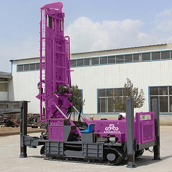Equipamentos de Perfuração em Águas Profundas 800m Motor Diesel 194KW Máquina Hidráulica de Perfuração de Poço de Água