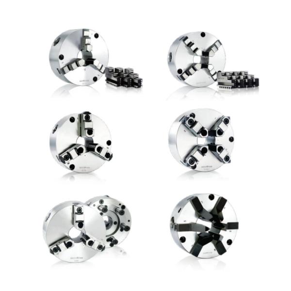 AutoStrong Lathe Chuck Mihanna Cast Iron 4 Jaw Strong Scroll Chuck Plain Back 2 Piece Jaws Machine Tool Chuck