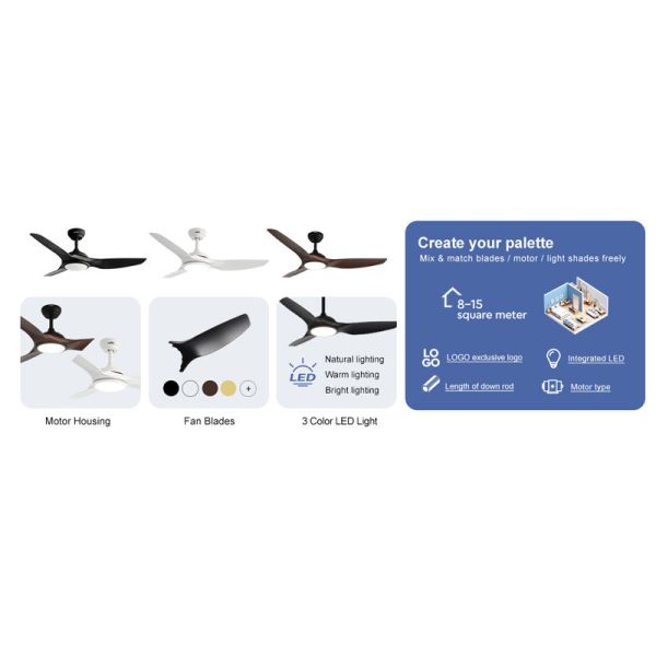 Low Noise Airflow Ceiling Fan
