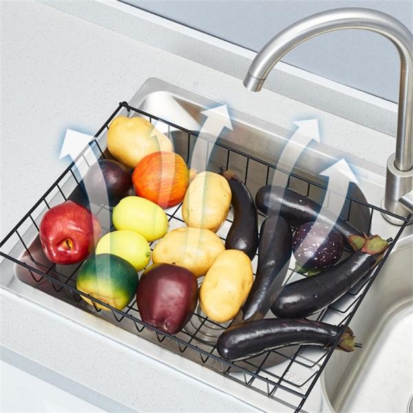 5 Tier Non-folding Rack Kitchen Storage Organizer with Stable Rotating Rolling Design