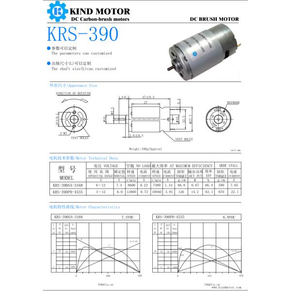 Pmdc Dual Output 2.3mm Shaft Dc 5v 6v 12v 24v Carbon-Brush Motors Rs Rc 390 395