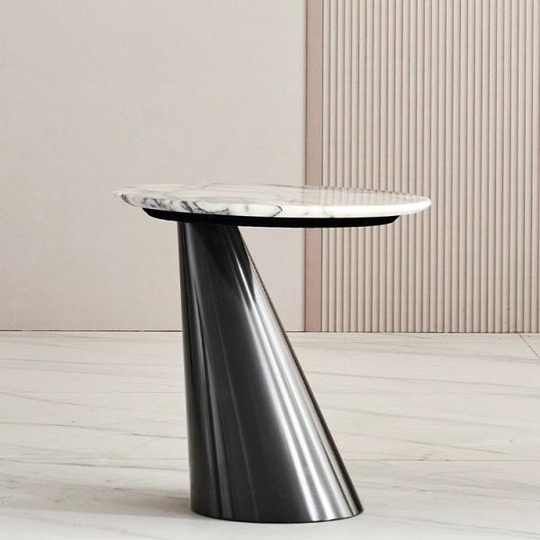 Stainless Steel Marble Top Sofa Side Table Telephone Table
