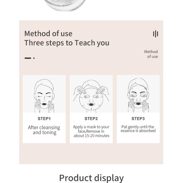 Маска ясное Солнце астаксантина лицевая пятнает маску листа извлекает темное пятно