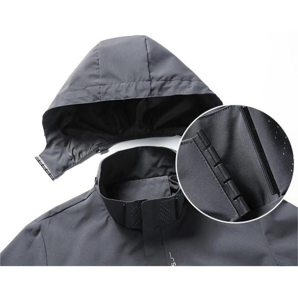 Polyester Windbreaker Jacket for Men XMAMLON Custom Full Zip Up Training Light Weight