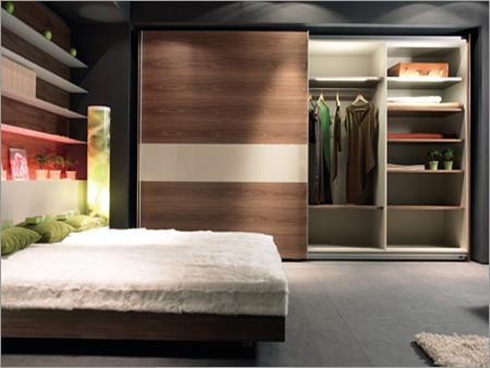 wood grain MFC wardrobe