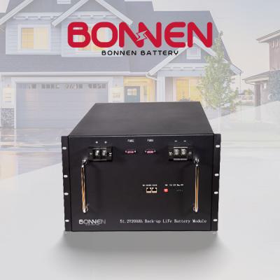 48V 200Ah Home Solar Battery Backup Systems 9.6kWh LiFePo4 Server Rack Battery