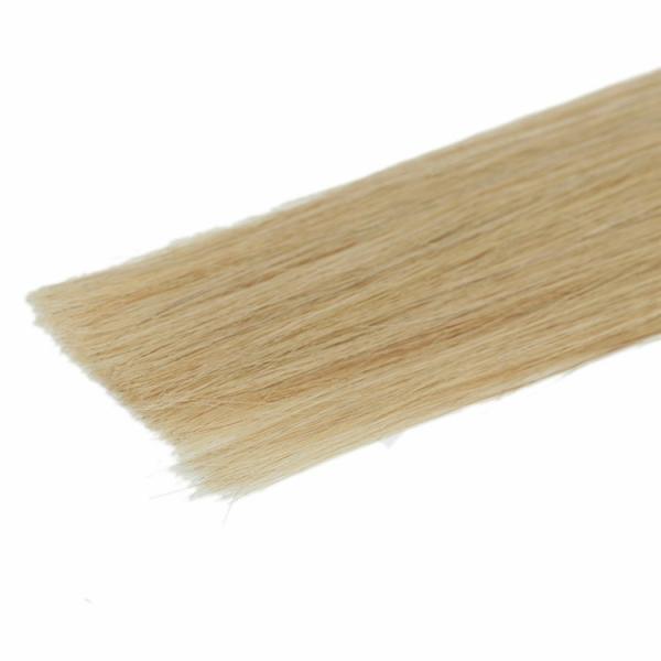 Amostra grátis brasileira de trama amarrada mão do cabelo do Virgin da pele das extensões do cabelo da fita do plutônio