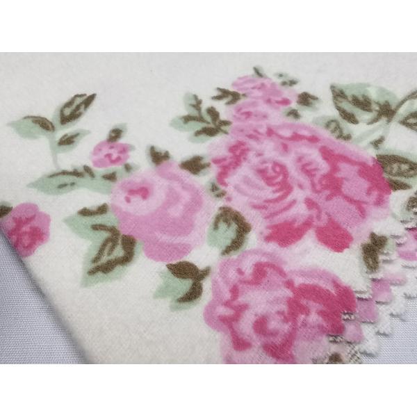 C20*10 40*42 Cotton Flannel Cloth Bleached White Printed Flannel Fabric