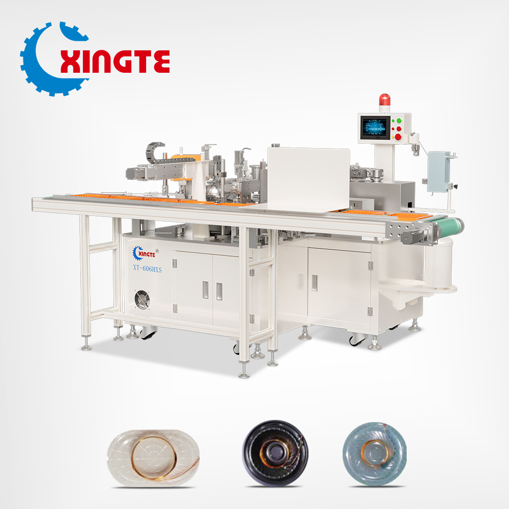 Fully Automatic Sound Membrane Marking Machine with 1400 Pcs/h Output, ＞98% Yield Rate and UV Glue Marking for Voice Coil-Diaphragm Assembly