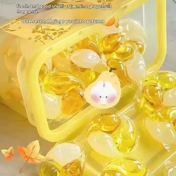 Yellow Blue 3 In 1 Laundry Scent Pods Environmentally Friendly Laundry Pods