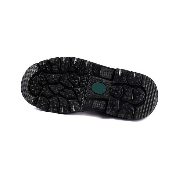 Shengjie Metal Eyelet Embossed Cow Leather Upper Lace up Punture Oil Resistance Black White Safety Shoes