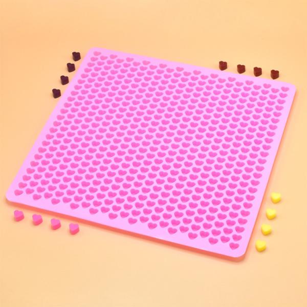Mini Heart Shape Silicone Molds Valentine'S Cake Chocolate Candy Mold For Party Decoration