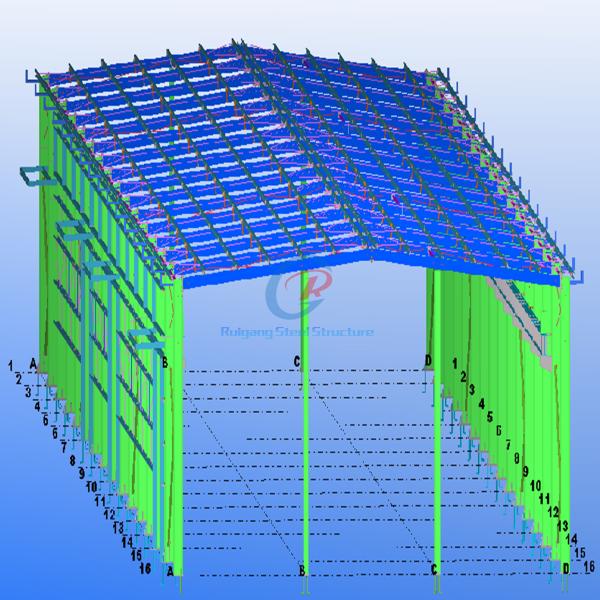Custom PEB Structural Steel Frame Commercial Building Low Maintenance