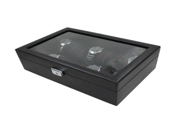 Leather Bulk Watch Gift Box High-End Large Capacity 12 Grids Vintage