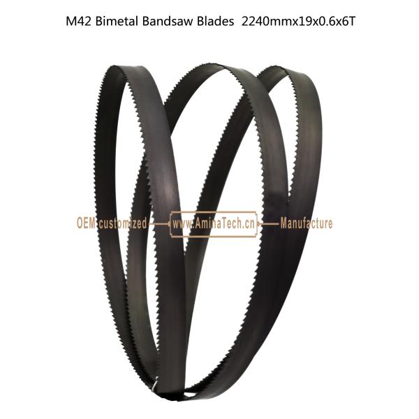 M42 Bimetal Bandsaw Blades 2240mmx19x0.6x6T Metal Cutting Band Saw