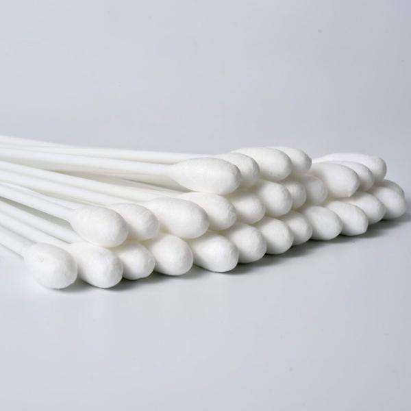 Sterile Medical Cotton Buds , Wood Handle Cotton Swabs Customized Size