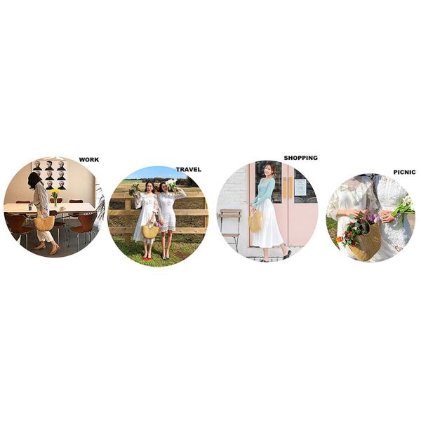 Crochet Raffia Pouch Clutch Stylish Straw Wicker Beach Bag For Summer Weddings Parties Bag Mesh Luxury Women Handmade Handbags Raffia Beach Market Shopping Bag