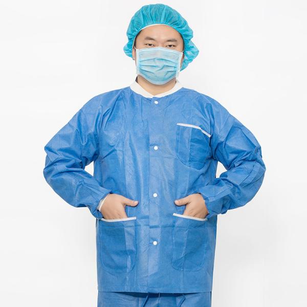 Закрытие на веревке Icu Scrub Suit 2 кармана для хирургических центров / Белый Синий Зеленый Розовый