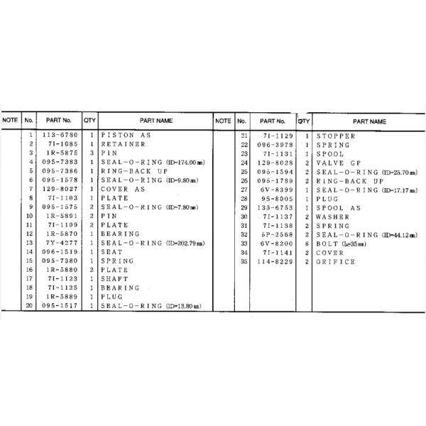 Коробка передач уменьшения коробки передач 312B перемещения прибора 1141437 перемещения экскаватора E312B