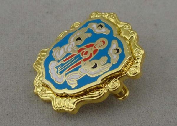 Multi Piece Combined Imitation Hard Enamel Pin Brass Die Struck With Safty Pin