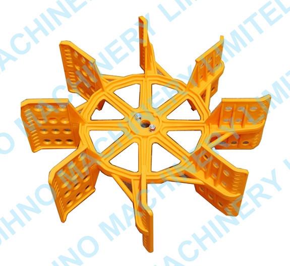4PCS Paddle Wheel Aerator (YC1.5)2HP,1.5KW Oxygen Aeration Machine