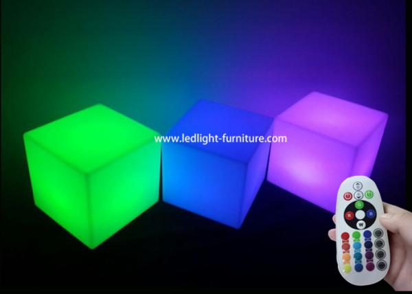 Small Led Cube Night Light Table Lamp 10cm For Restaurant / Festival Decoration