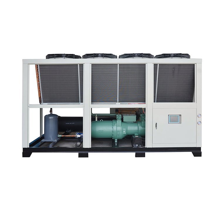 Compact Water Cooled Industrial Screw Chiller HVAC R22 Refrigerant