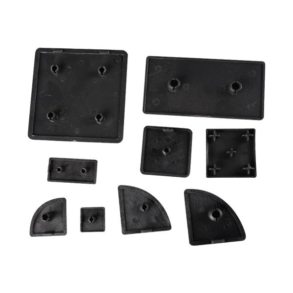 MV-EC3030R Plastic Nylon Cover Black Profile End Cap