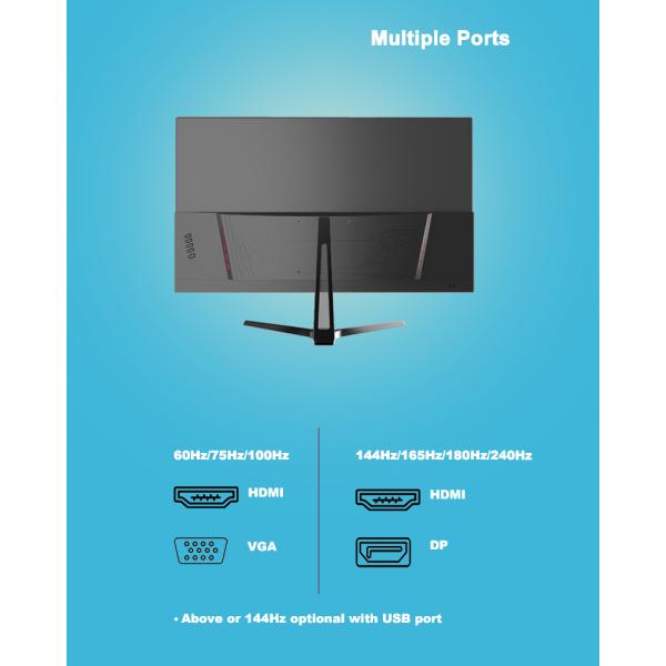 24 Inch Led Desktop Monitor Bezel Less 1K FHD Resolution Nano IPS Panel PC Monitor