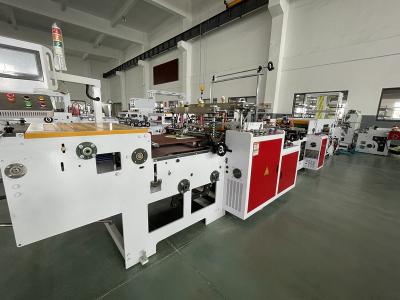 Máquina de produção de bolsas de transporte PE 120 unidades/min. Máquina de fabricação de bolsas de mão