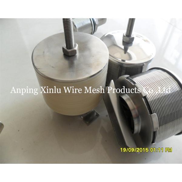 Double Flow Johnson Wedge Wire Hastelloy C Filter Nozzle 300PSI  With Screw M10