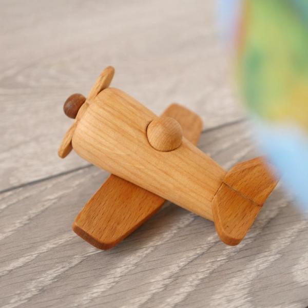 Personalised Handmade Wooden Plane Montessori Toys ISO9001 Approved