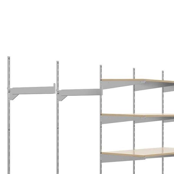 Adjustable Wall Mounted Supermarket Rack for Clothes Retail Shops Capacity 380kg