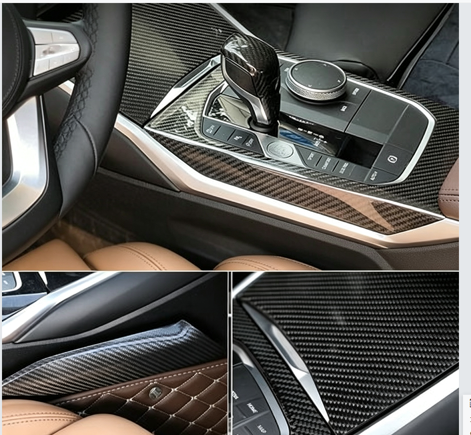 Lightweight Carbon Fiber Car Panels Glossy / Matte Car Interior Panel