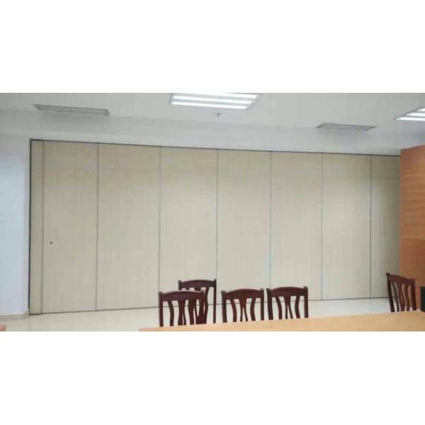 Mobile Wall Hotel Sound Proof Partitions Panel Thickness 65mm Laminated Board