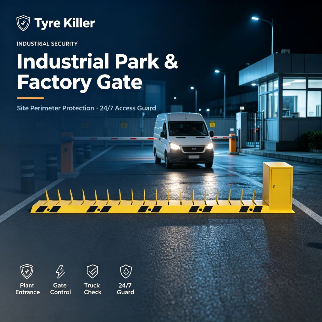 Versatile Roadside Tyre Puncture System Capable of Handling Various Tyre Sizes Optimized for Commercial Fleet Operations